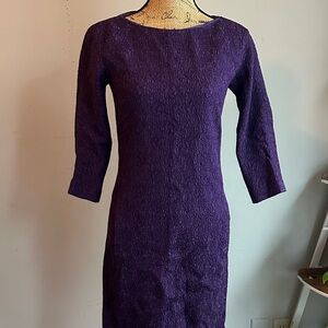 Michael Kors Purple Long Sleeve Dress